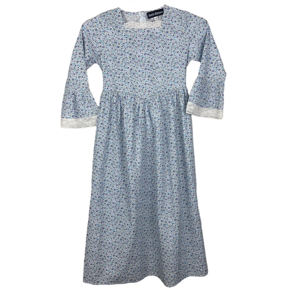 Scarlet Darkness Floral Midi Dress Modest Goth
